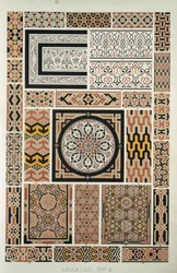 Arabian No 5, Owen Jones (1809-68) "The Grammar of Ornament" című művéből